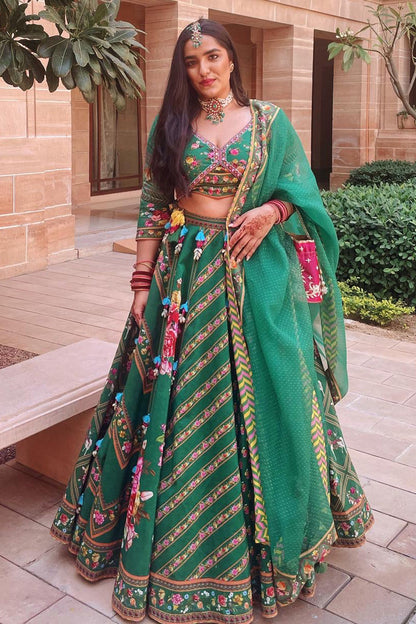Rishika Agarwal in our Panna Waheeda Lehenga Set