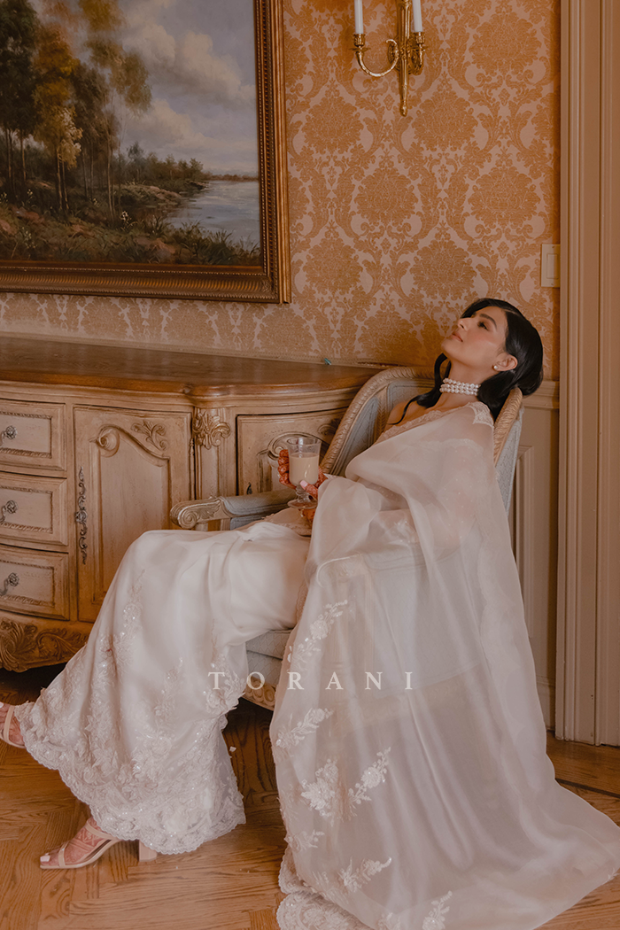 Rekha Marda in our Custom Swetah Ela Saree Set