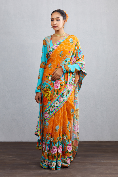 Snigdha Bhasin in our Santree Variyam Eshani Saree Set