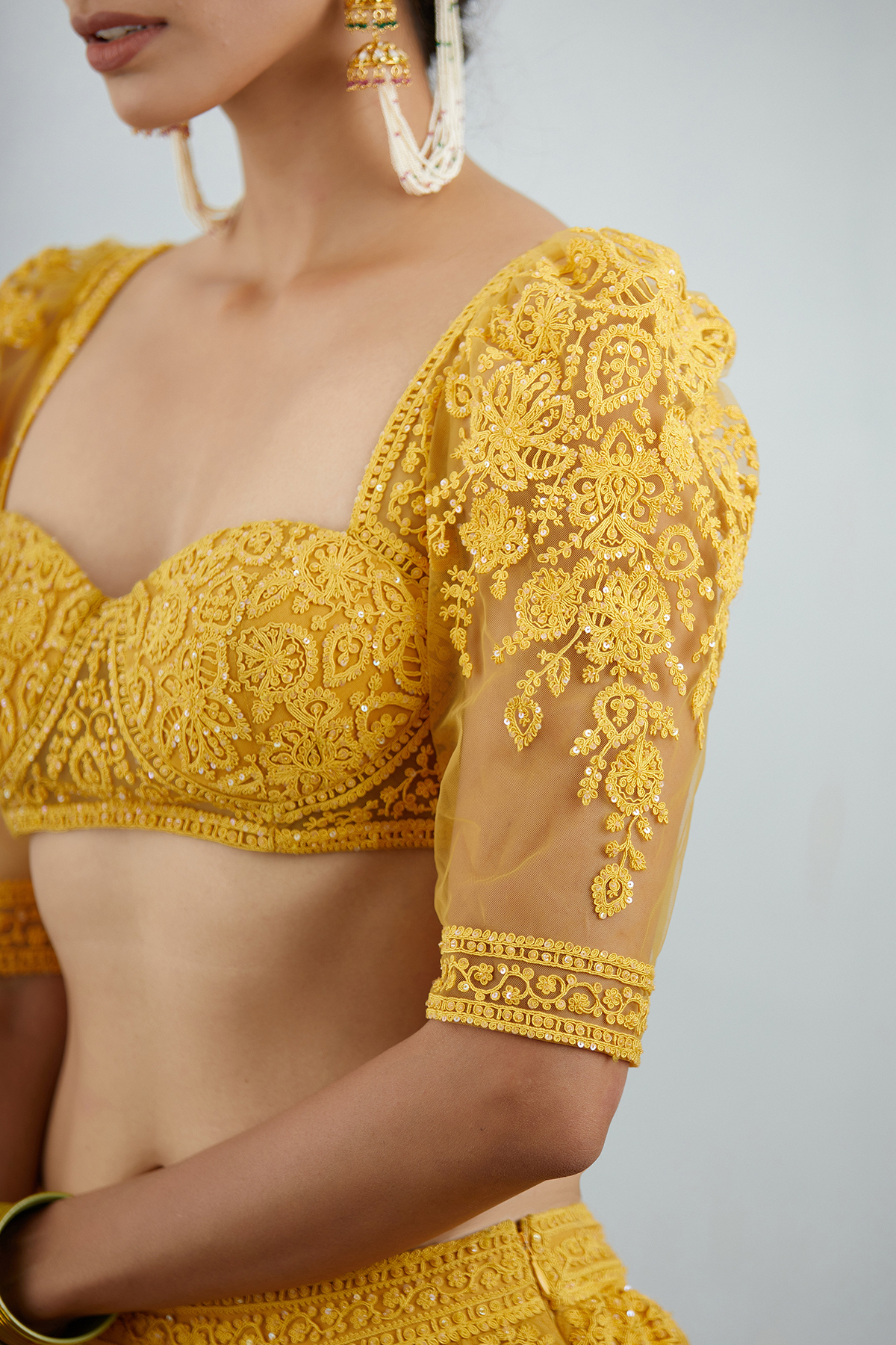 Nora Fatehi in our Sunehra Hansini Lehenga Set