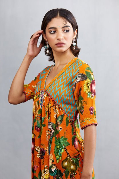 Digital printed kurta set in Viscose Crepe