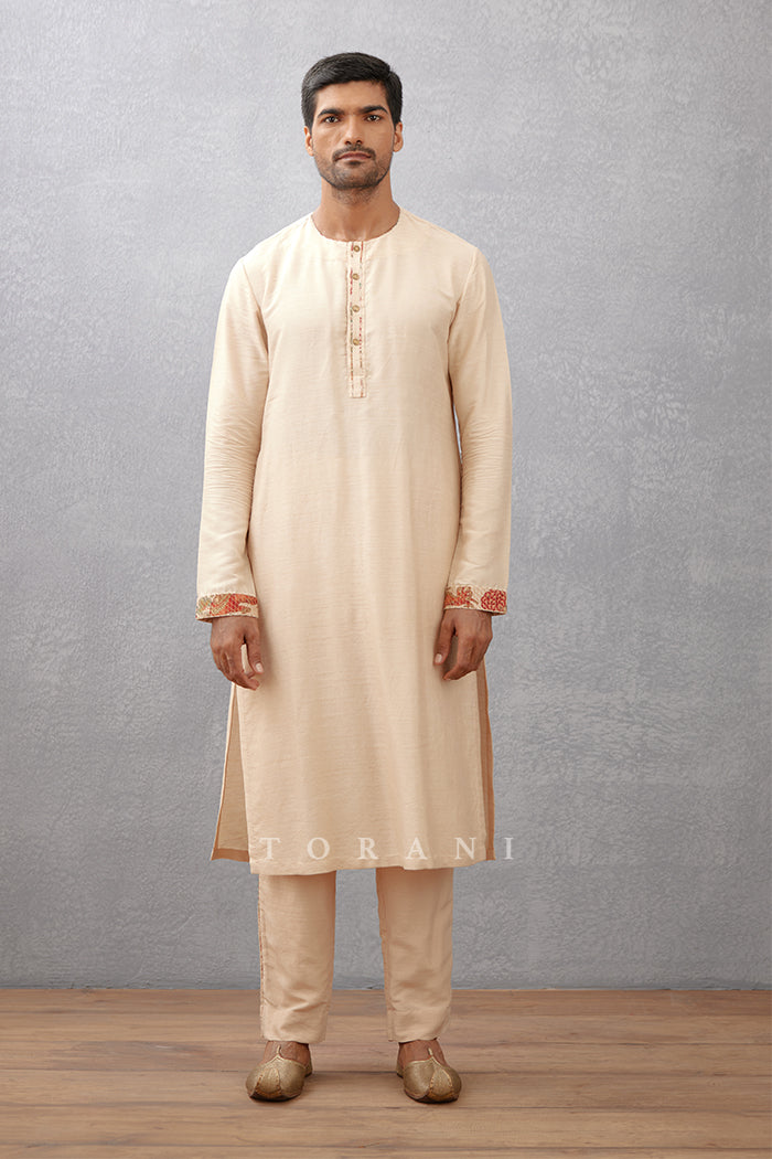 Airawata Ecru Faiz Bandi Set