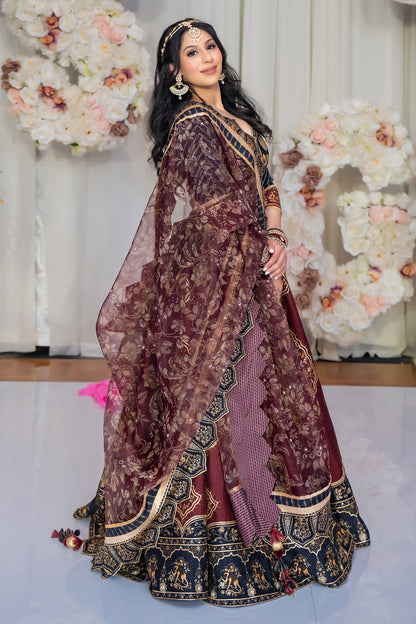 Tarneet Kaur in Our Gulghast Mahnaz Lehenga Set