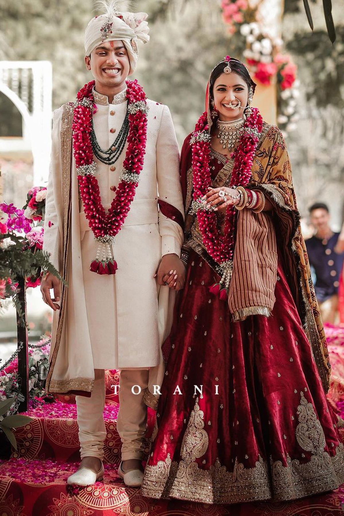 Nimisha Rathi at her wedding in Torani&