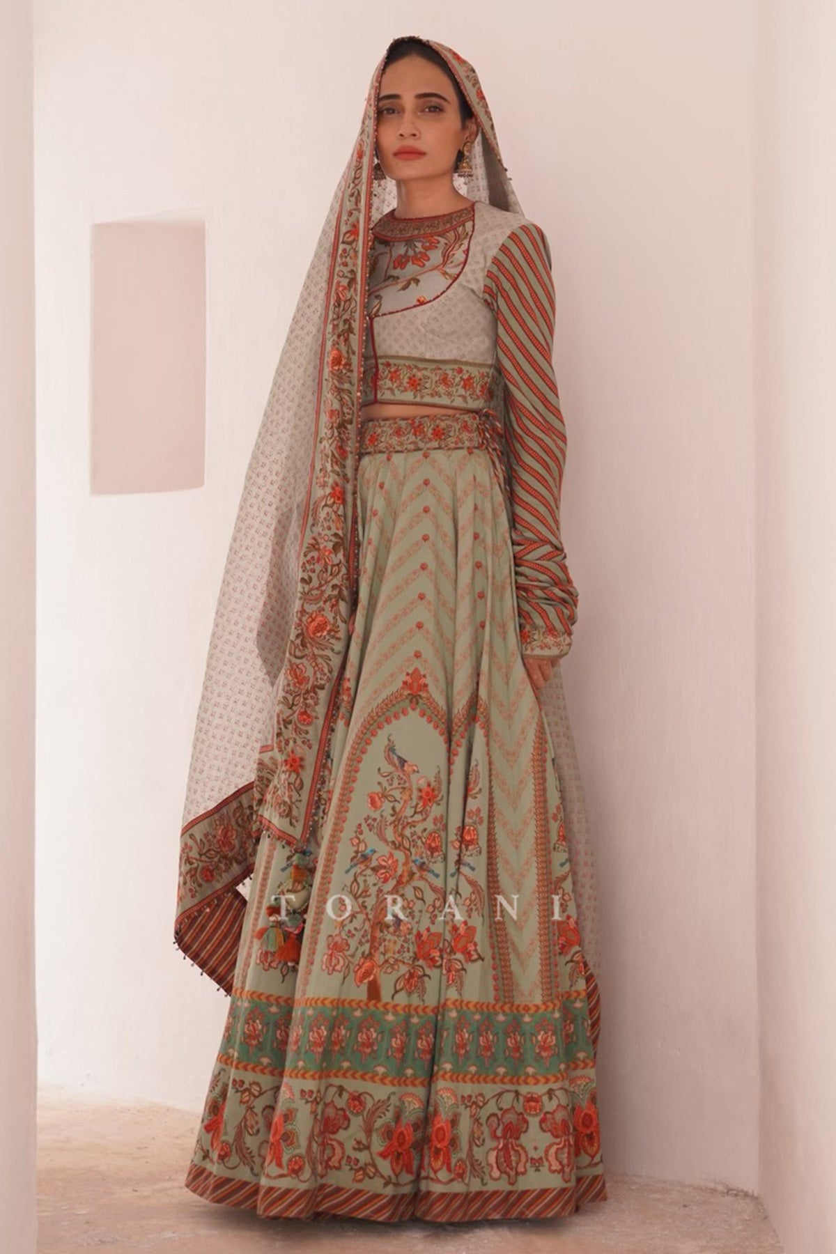 Teena Rathore In Our Champa Temple Kali Sibani Lehenga Set