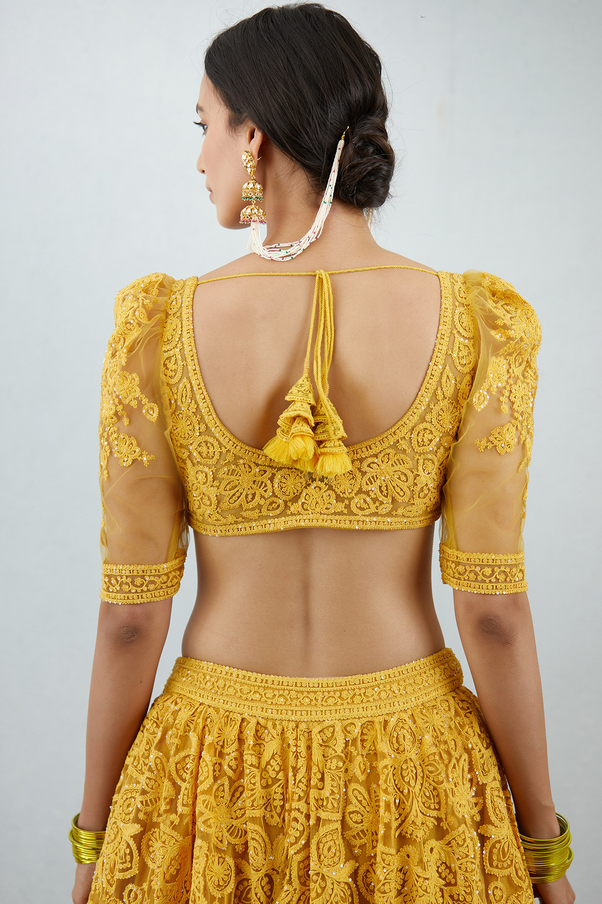 Nora Fatehi in our Sunehra Hansini Lehenga Set