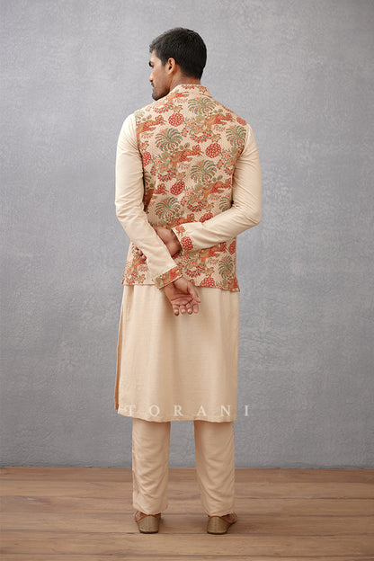 Airawata Ecru Faiz Bandi Set