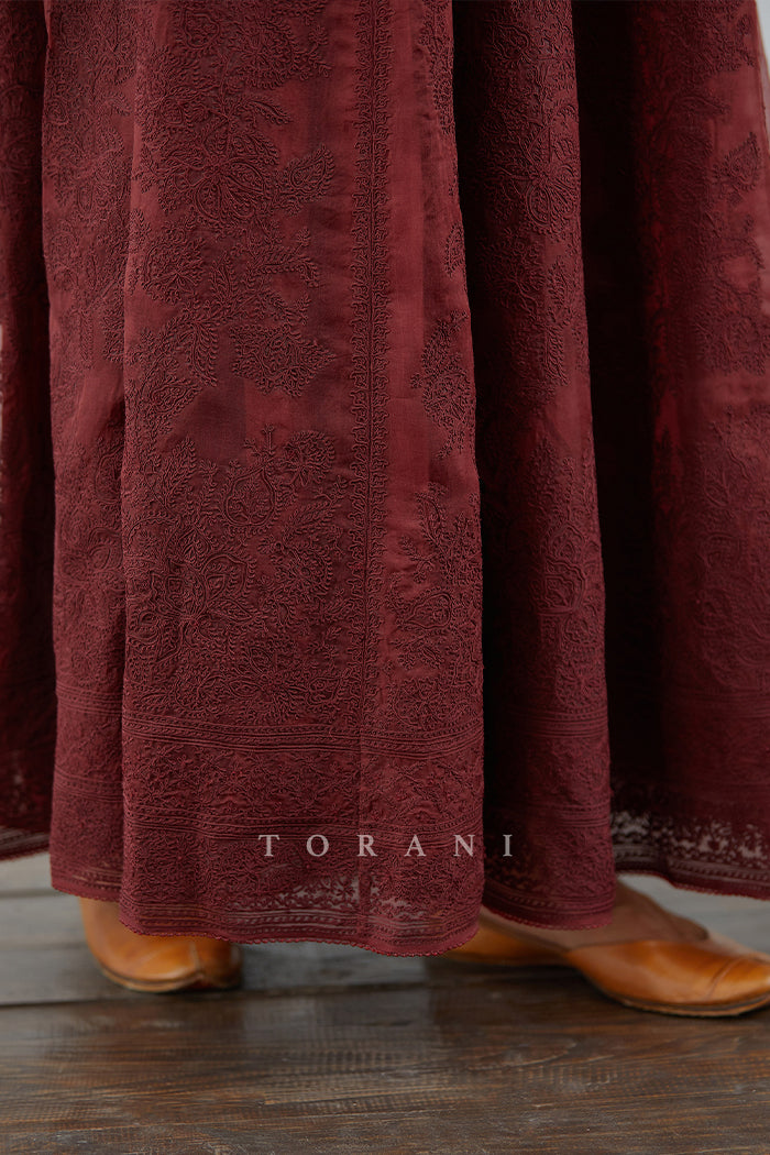 Mahogany Sutlej Anarkali Set