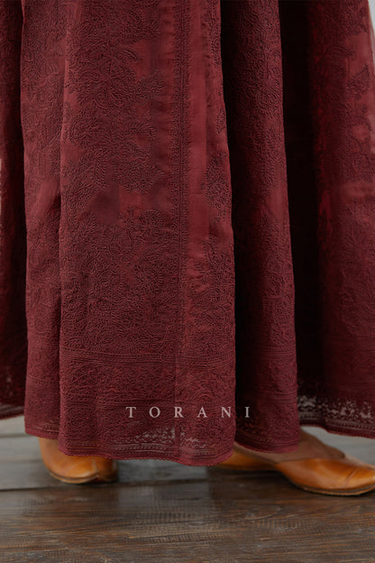 Mahogany Sutlej Anarkali Set