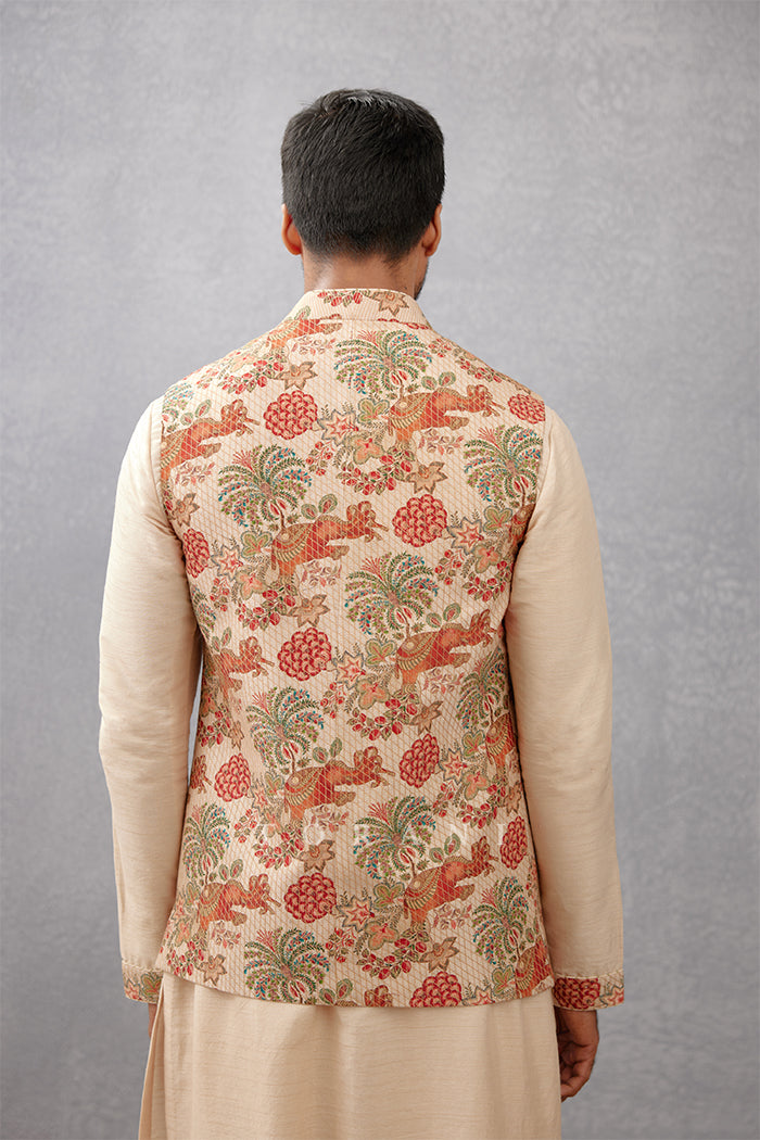 Airawata Ecru Faiz Bandi Set