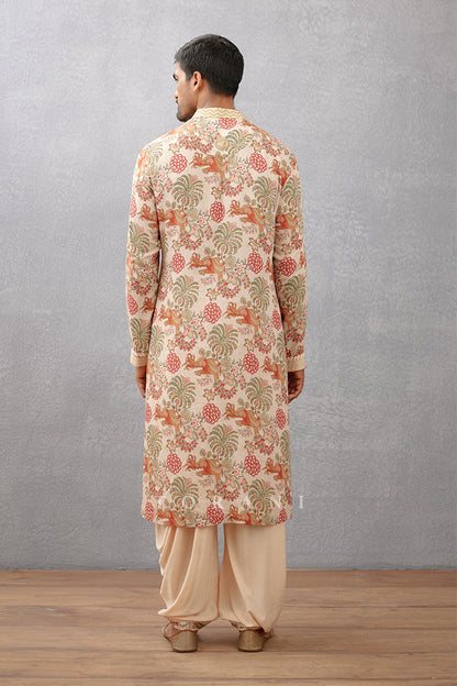 Airawata Ecru Ashfaq Kurta Set