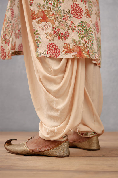 Airawata Ecru Ashfaq Kurta Set