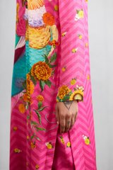 Women's full sleeve kurta set in Cotton Silk