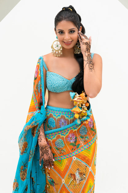 Payal Jain in Firoza Ikjot Saree by Torani