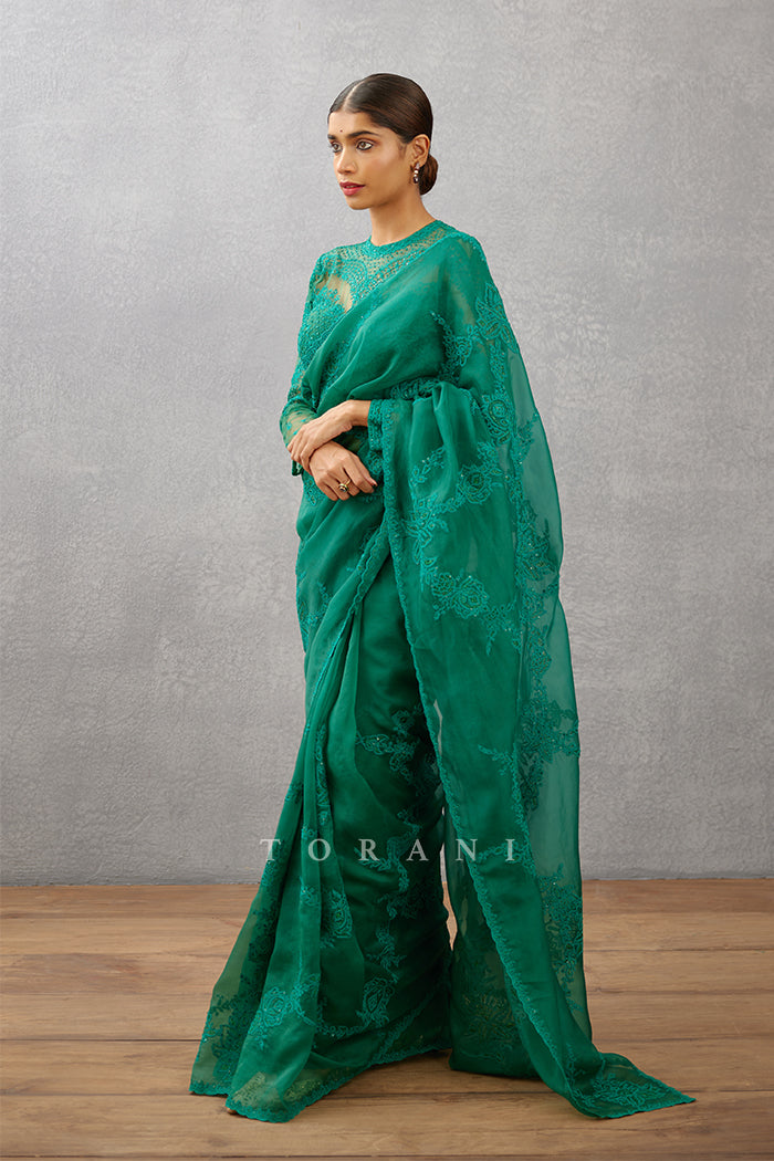 Sabz Daavya Saree