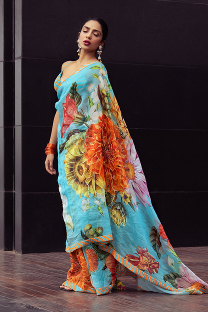 SOBHITA DHULIPALA IN FIROZA ABANI SAREE by Torani