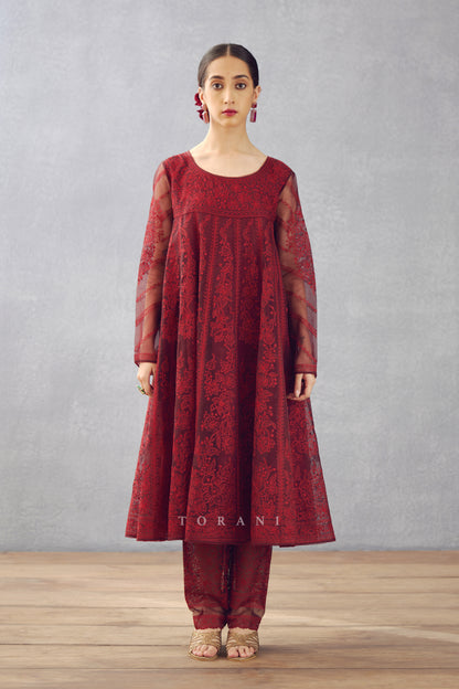 Gulnar Kalidaar Paavni Kurta Set