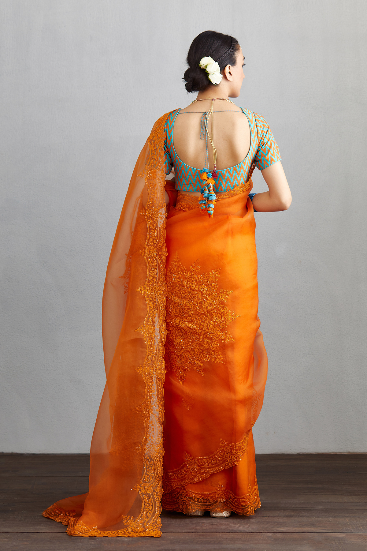 Sanya Malhotra In Our Santree Yuvani Guncha Saree Set