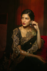Shruti Haasan in our Gulghast Huma Saree Set
