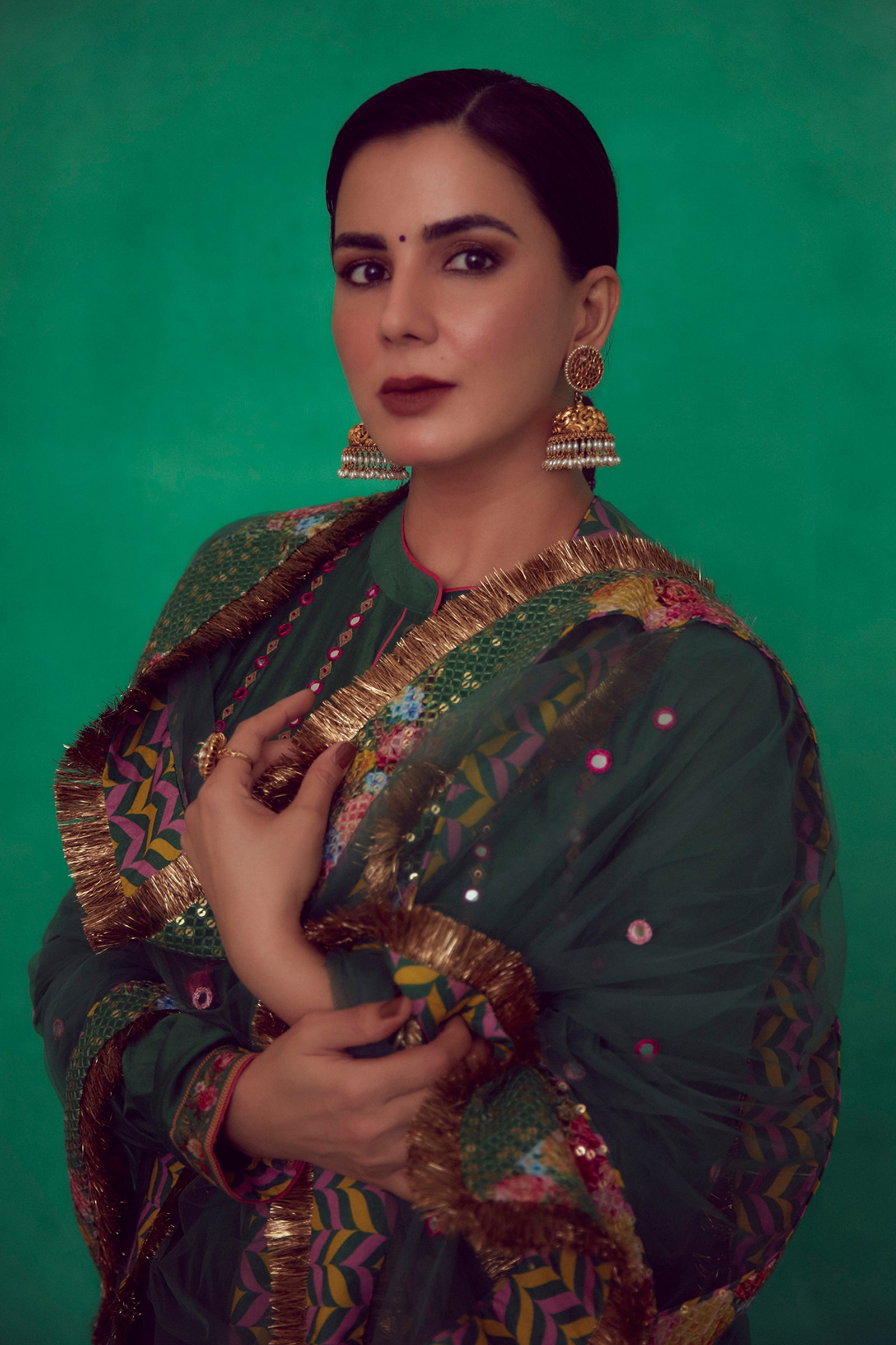 Kirti Kulhari in our Panna Sitara Raisah Co-ord Set with Panna