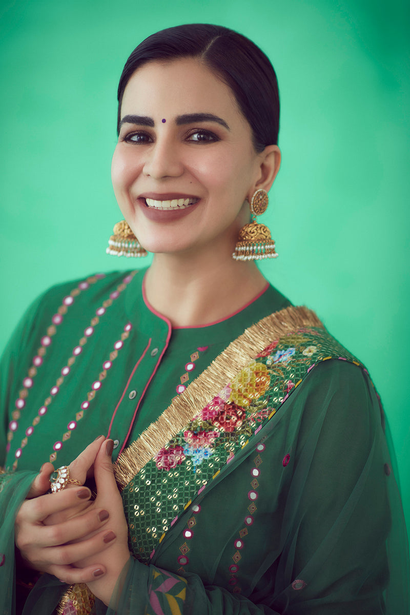Kirti Kulhari wearing Torani designer's outfit