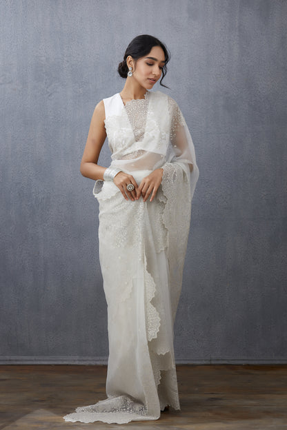 Kreenal Gala in our Swetah Farrin Saree Set