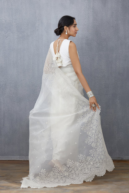 Kreenal Gala in our Swetah Farrin Saree Set