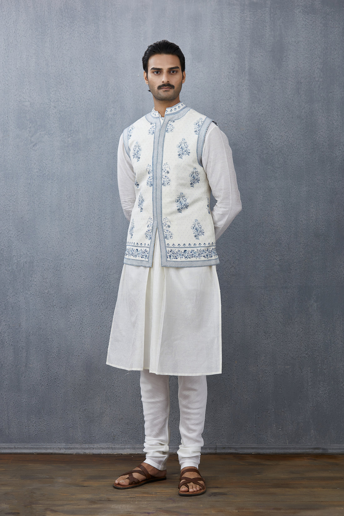 Handwoven Chanderi Bandi jacket