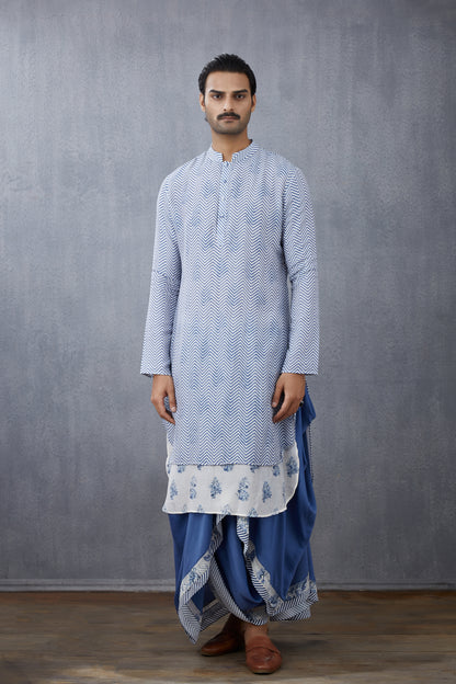 Neeli Booti Rafik Dhoti Set