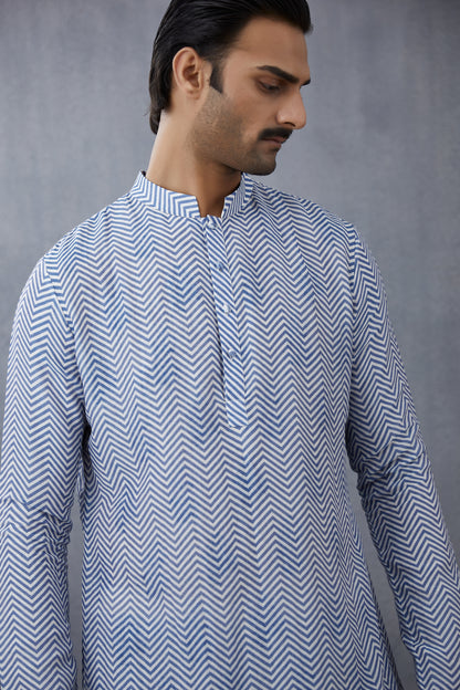 Neeli Booti Rafik Dhoti Set