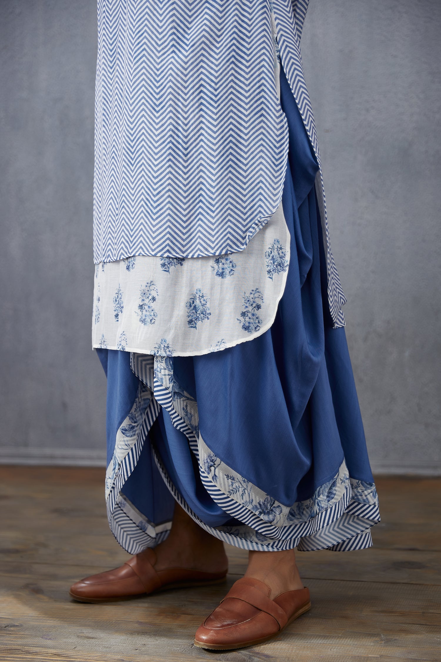 Neeli Booti Rafik Dhoti Set