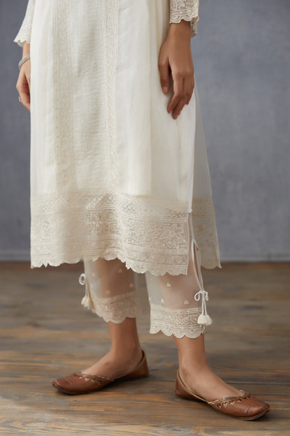 Swetah Abhra Kurta Set