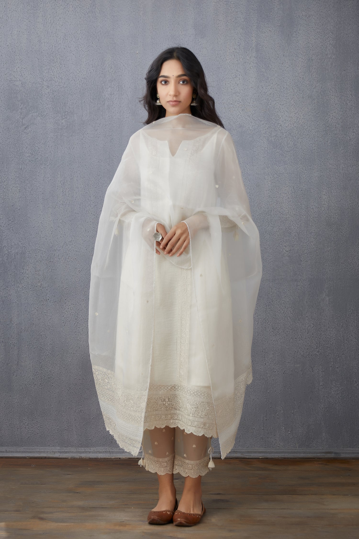 Swetah Abhra Kurta Set