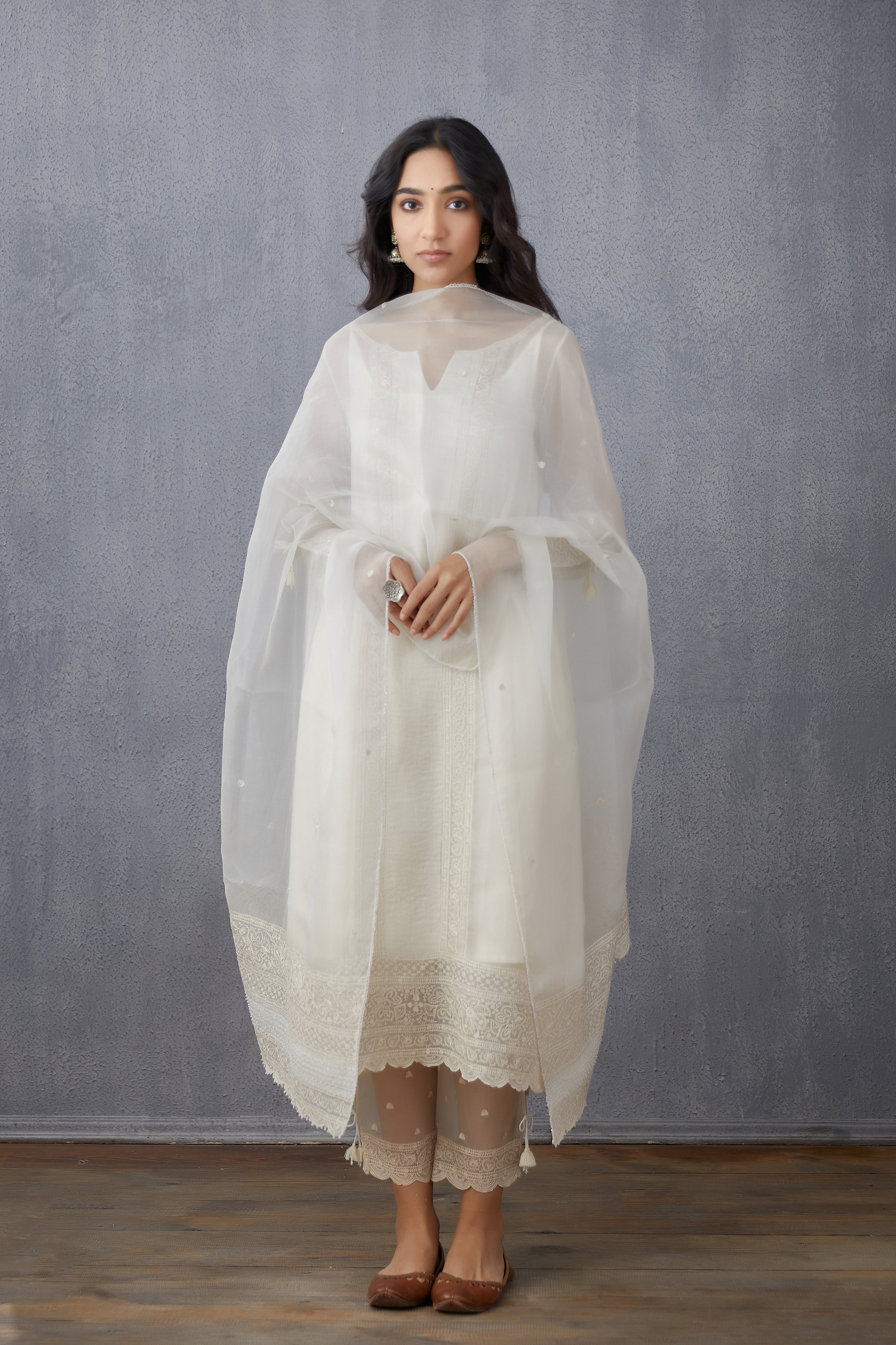 Swetah Abhra Kurta Set