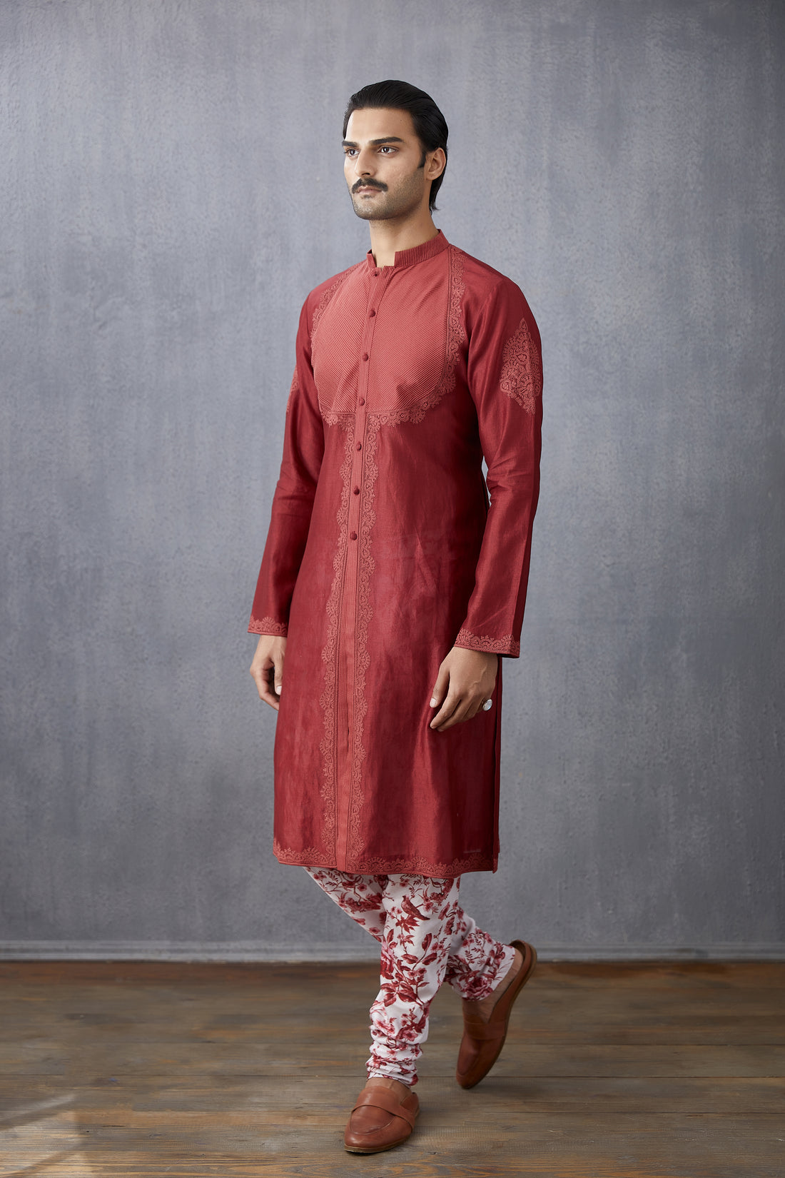 Bhuri Chanderi Rahil Kurta Set