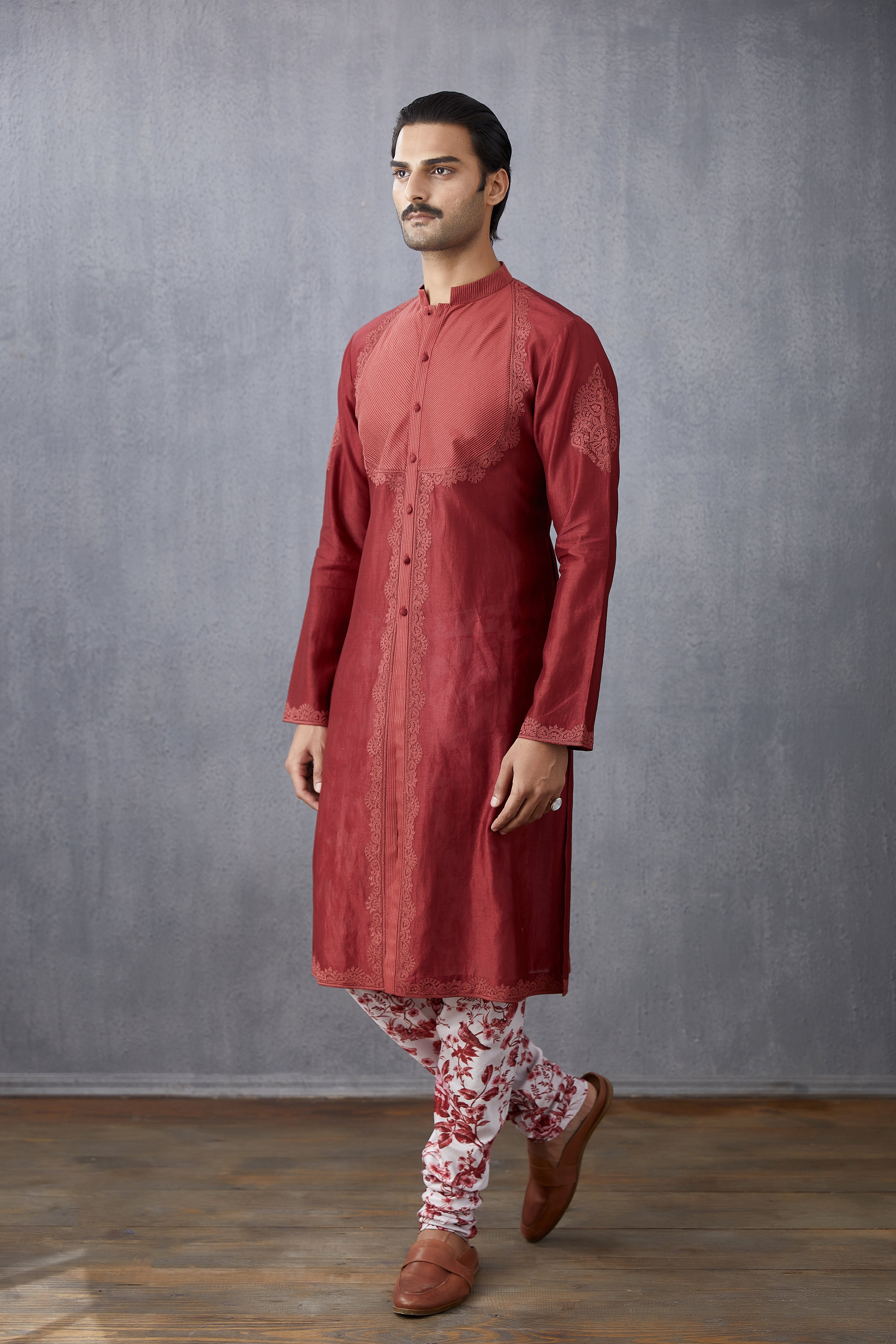Bhuri Chanderi Rahil Kurta Set