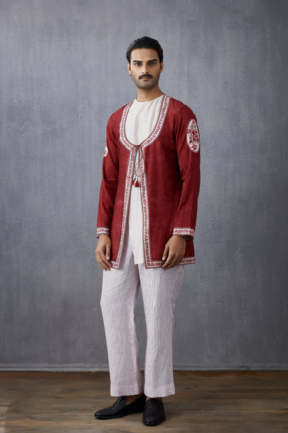 Bhoori Chanderi Bashir Kurta Set