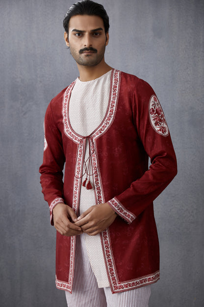 Bhoori Chanderi Bashir Kurta Set