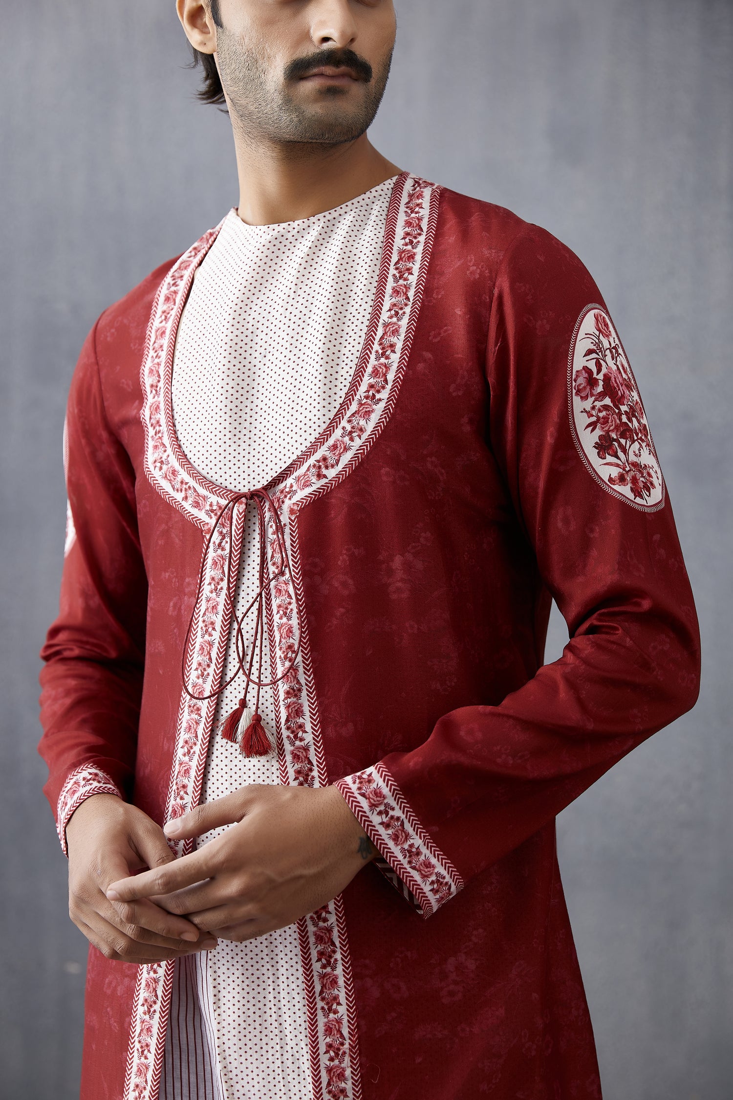 Bhoori Chanderi Bashir Kurta Set