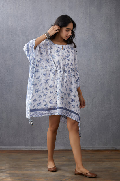 Neeli Gul Booti Rhia Kaftan