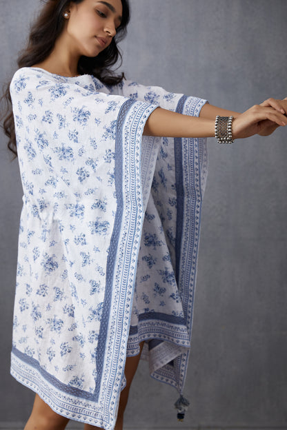 Neeli Gul Booti Rhia Kaftan