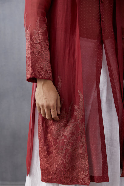 Bhoori Chanderi Mirziya Kurta Set