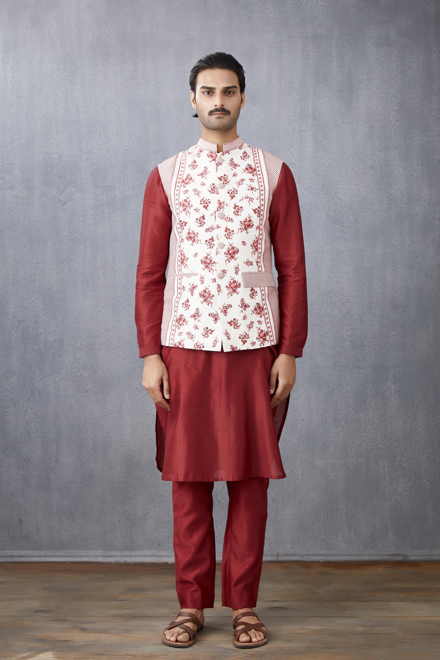 Handwoven Chanderi Fancy Bandi jacket