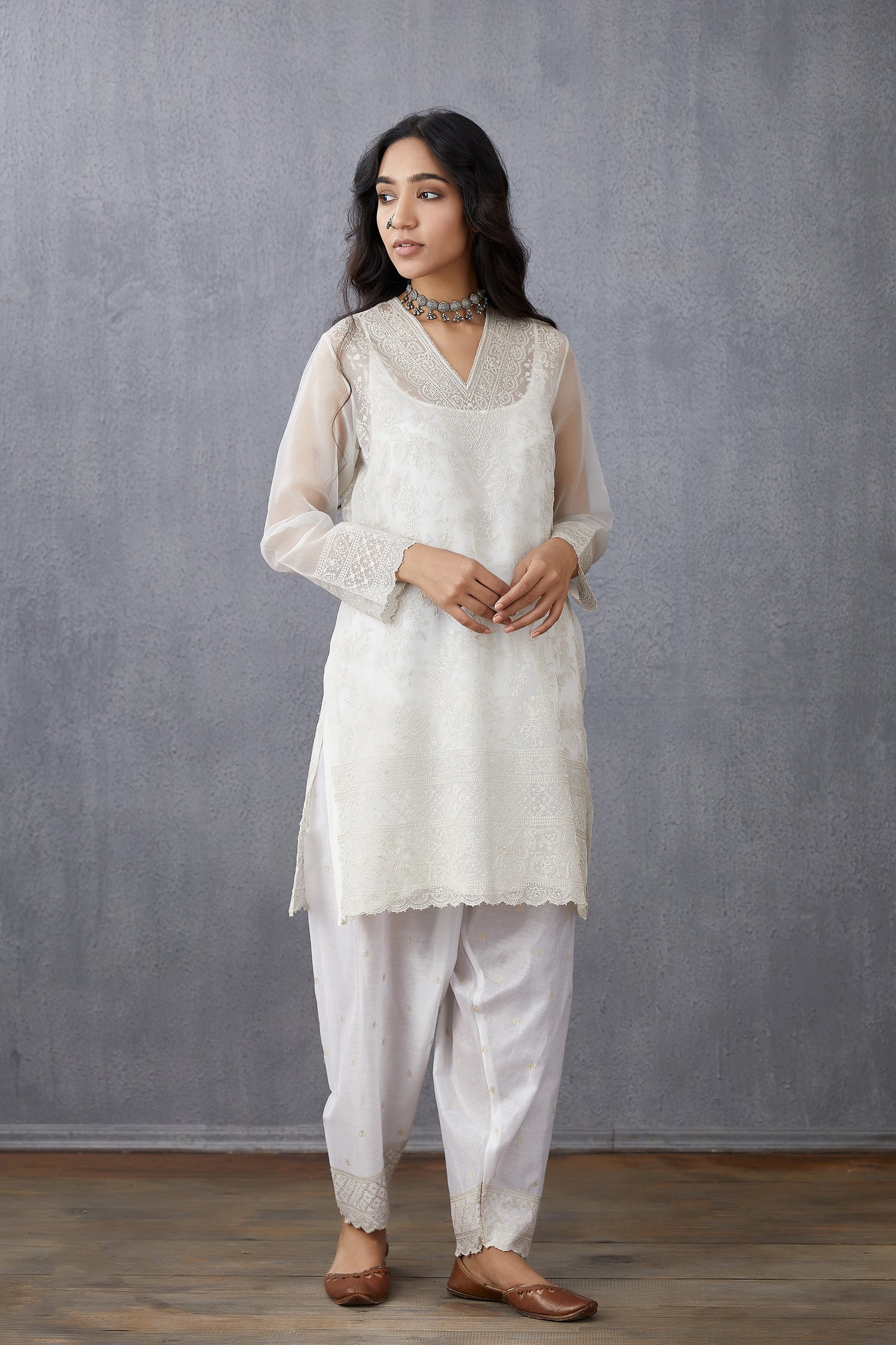 Swetah Sloka Kurta Set