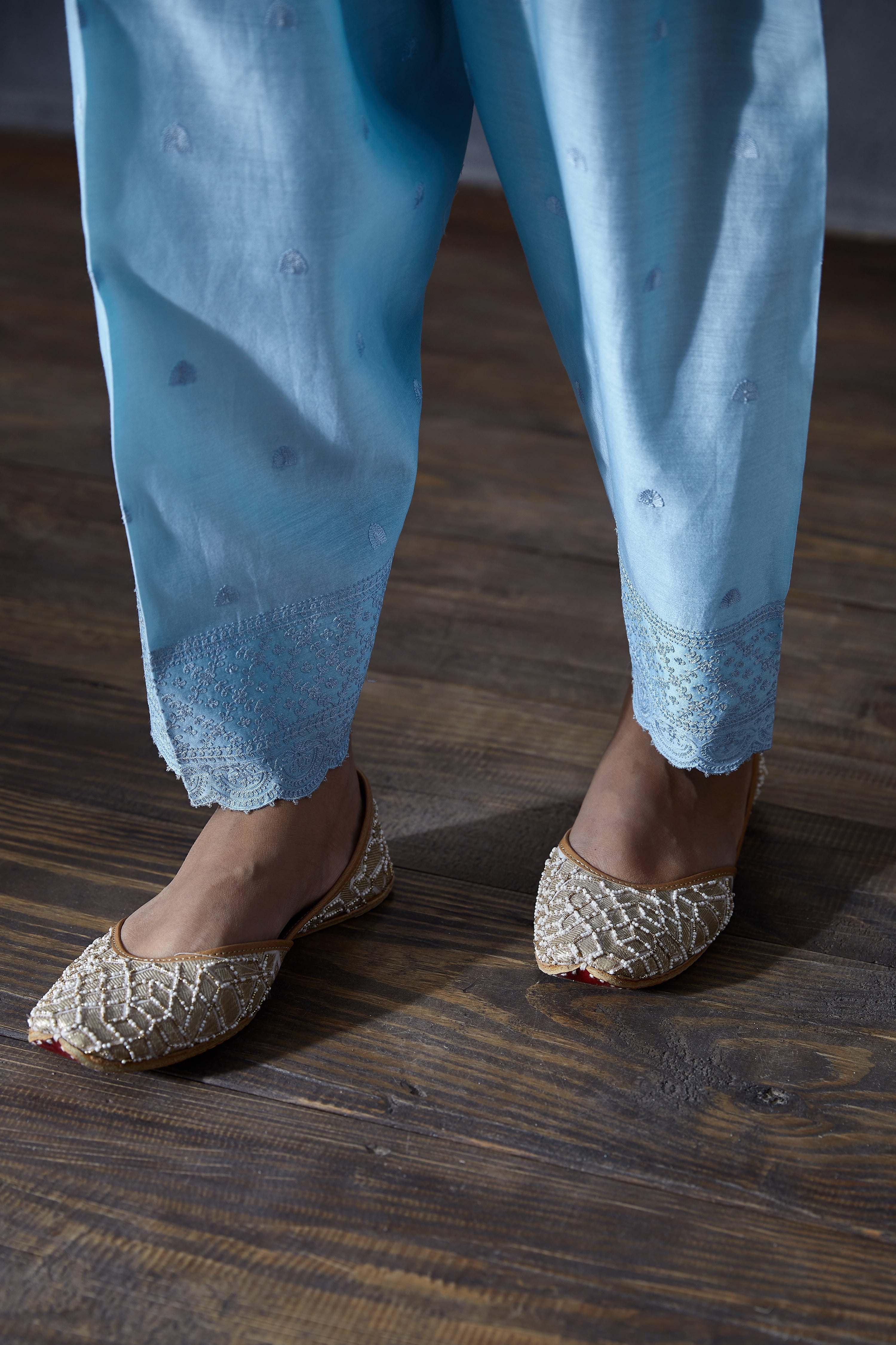 Aasmani Sloka Kurta Set