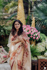 Nisha Narayana in customized Kasturi Leila Saree Set from Torani
