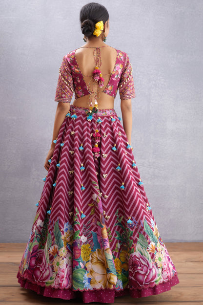 SALE - Manika Saadat Gul Lehenga Set