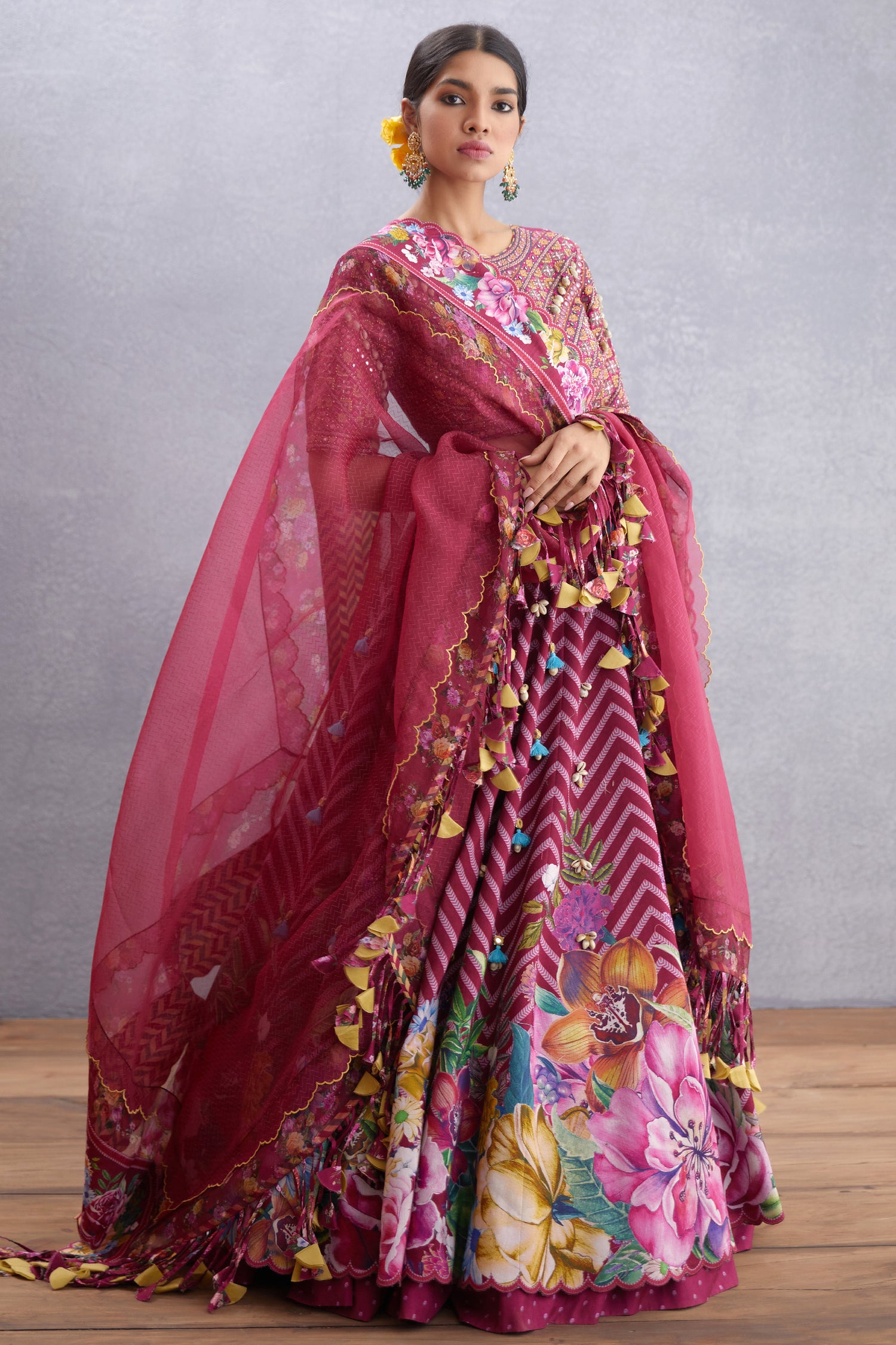 Manika Saadat Gul Lehenga Set