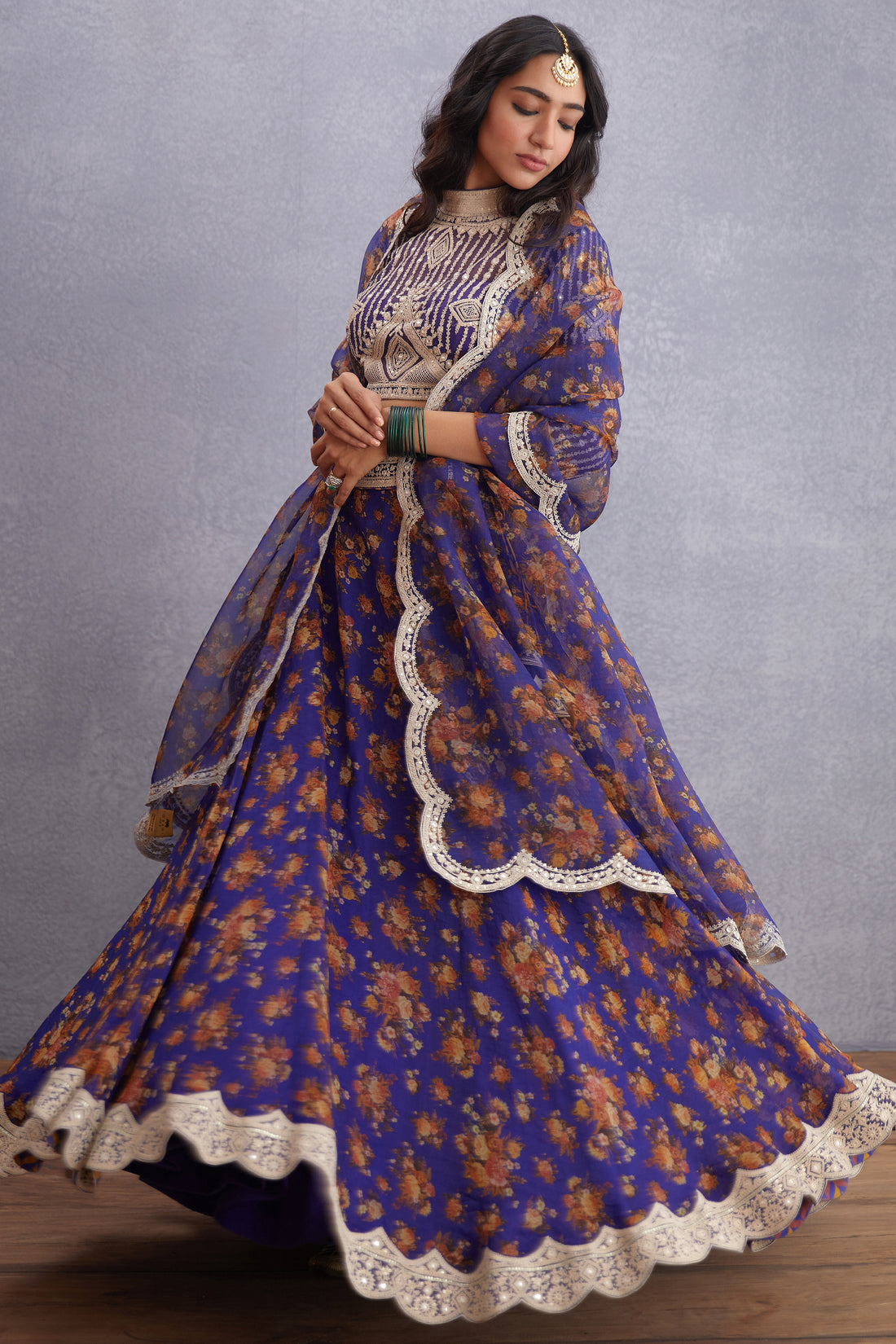 Jamuni Induma Lehenga Set